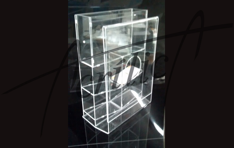 display organizador de mesa acrilico vertical com display 15 x 21 ss190